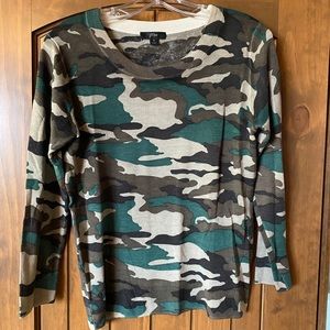 J Crew Tippi Camo Merino Wool Sweater